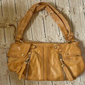 B. Makowsky Yellow Leather handbag #A210430